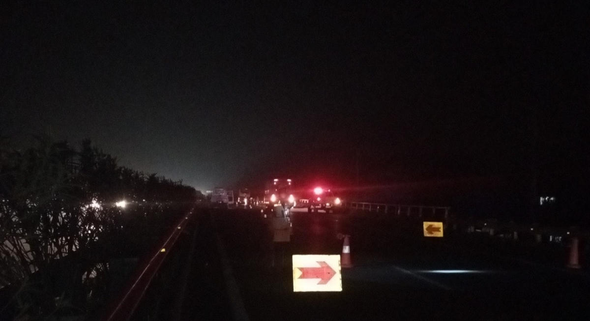 Hiện trường vụ tai nạn. Ảnh Trung Kiên