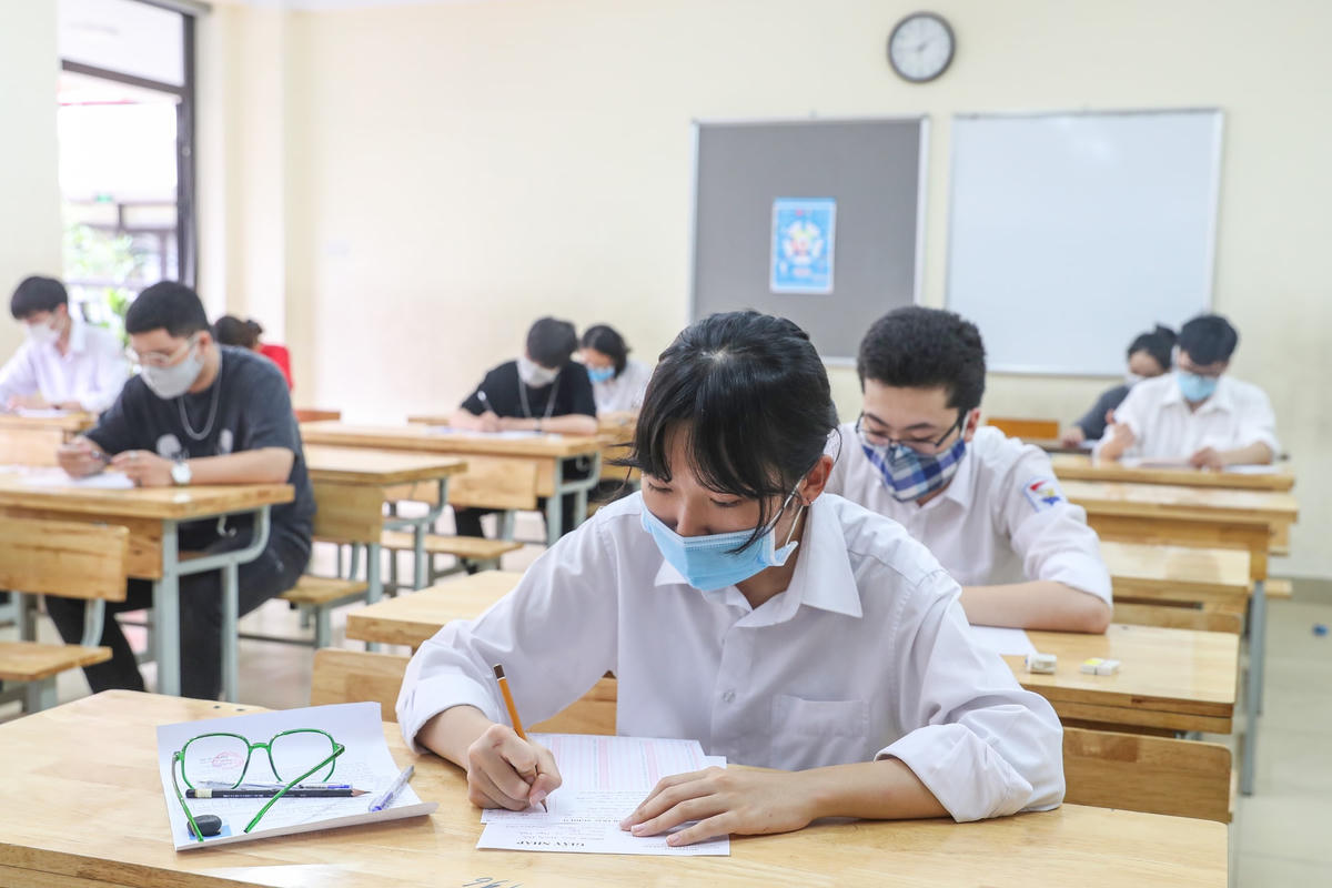 Thí sinh dự thi tốt nghiệp THPT. Ảnh: Quang Vinh.