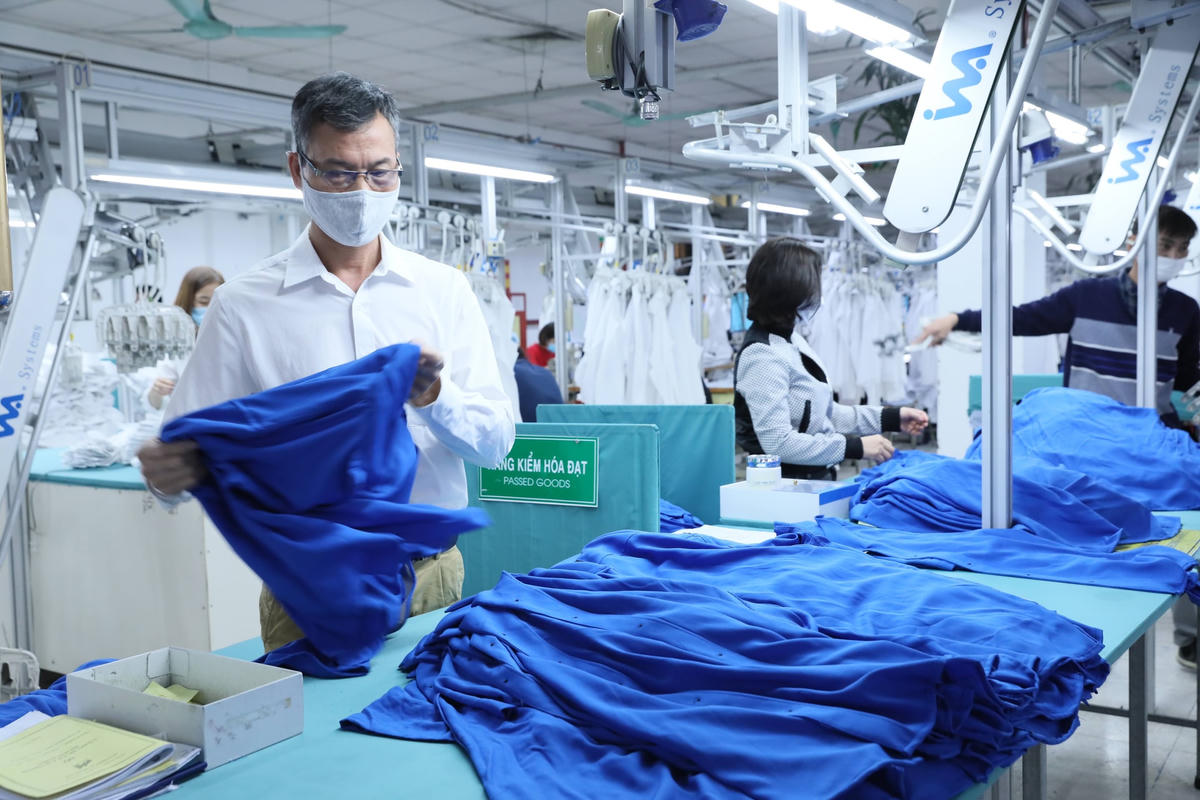 Ngành dệt may cần hướng đến sản xuất xanh để không đánh mất lợi thế cạnh tranh. Ảnh: Quang Vinh.  