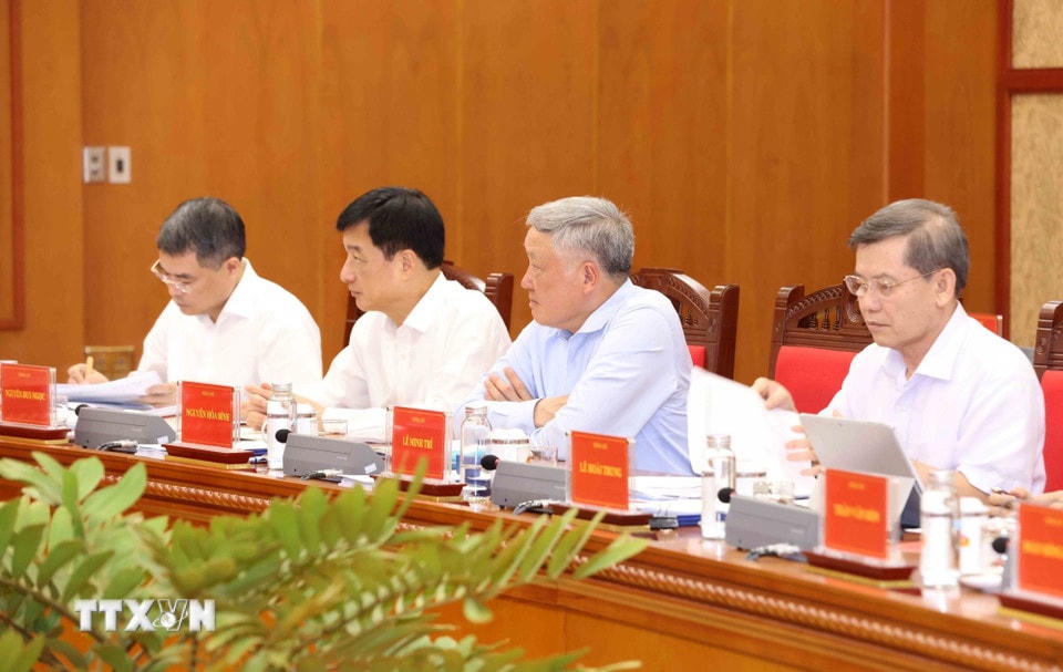 Đại biểu tham dự Phiên họp thứ 28 Ban Chỉ đạo Trung ương về phòng, chống tham nhũng, lãng phí, tiêu cực. (Ảnh: Phương Hoa/TTXVN)