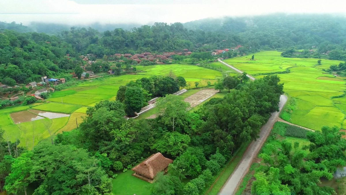 Toàn cảnh làng văn hóa Tân Lập, trái tim Khu Di tích lịch sử quốc gia đặc biệt Tân Trào
