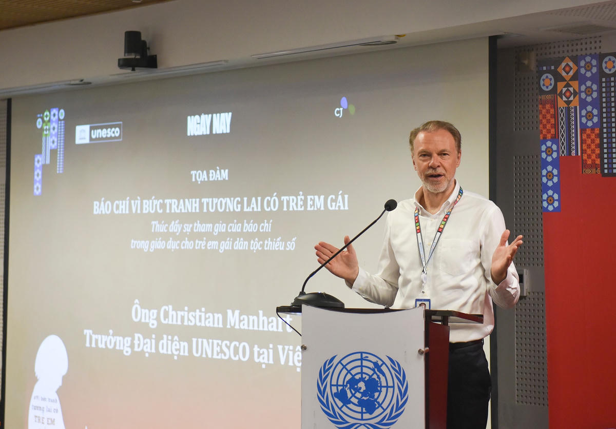 ông Christian Manhart, Trưởng Đại diện UNESCO tại Việt Nam.