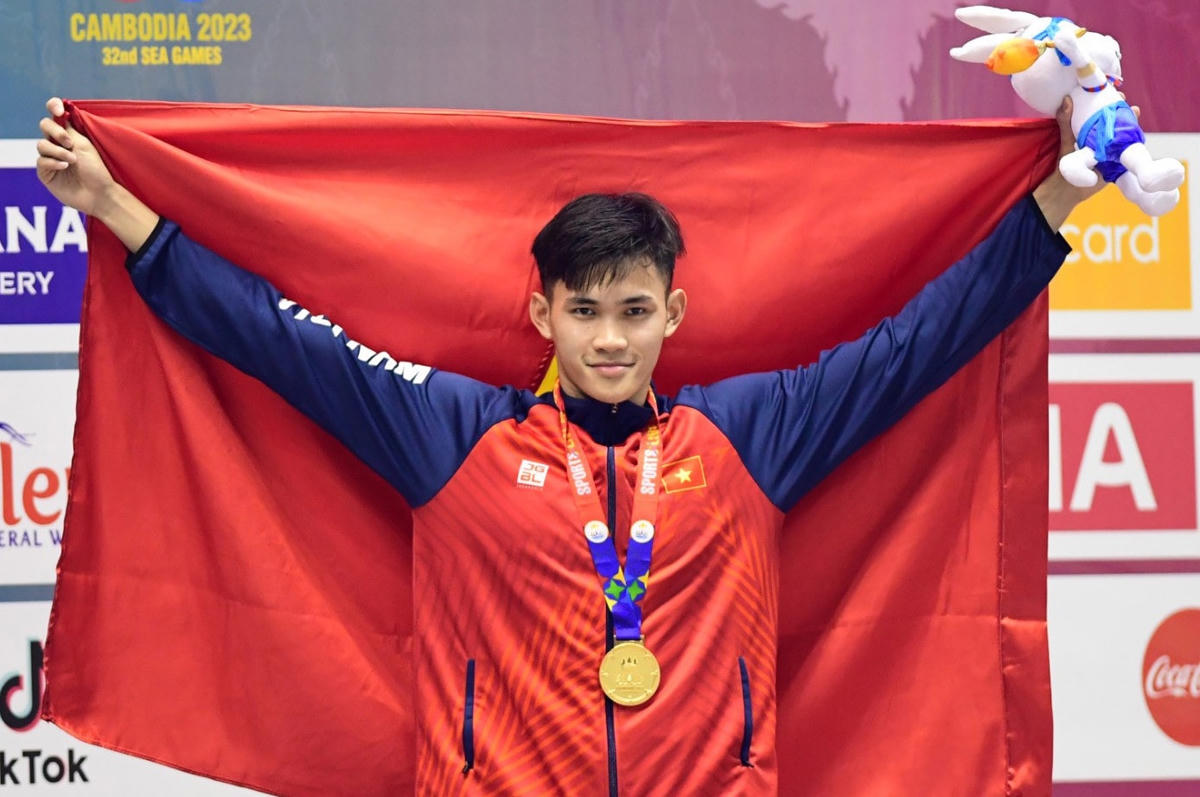 Phạm Thanh Bảo xuất sắc giành Huy chương vàng.  