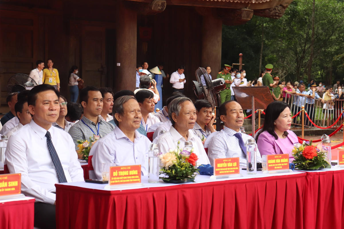 Ông Đỗ Trọng Hưng, Bí thư Tỉnh ủy Thanh Hóa dự lễ kỷ niệm.