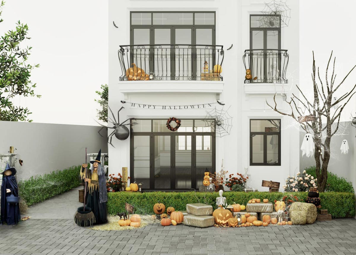 Dù mới du nhập vào Việt Nam được vài năm, nhưng lễ hội Halloween vẫn được nhiều người trong đó có Sao Việt hưởng ứng nhiệt tình. Đón ngày lễ đặc biệt, vợ chồng diễn viên Đoàn Băng Di trang hoàng nhà cửa, sắm sửa đồ trang trí nhằm tạo không gian ma mị cho các con vui chơi.