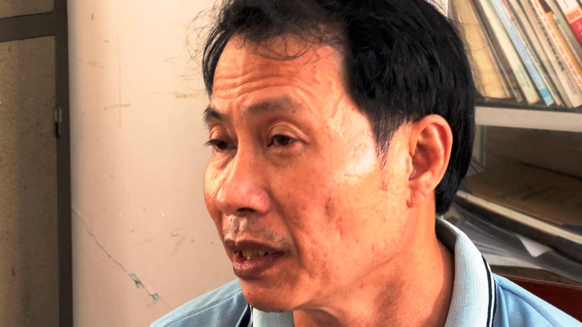 Đối tượng Phạm Minh Lưu tại cơ quan Công an. (Ảnh CTV).