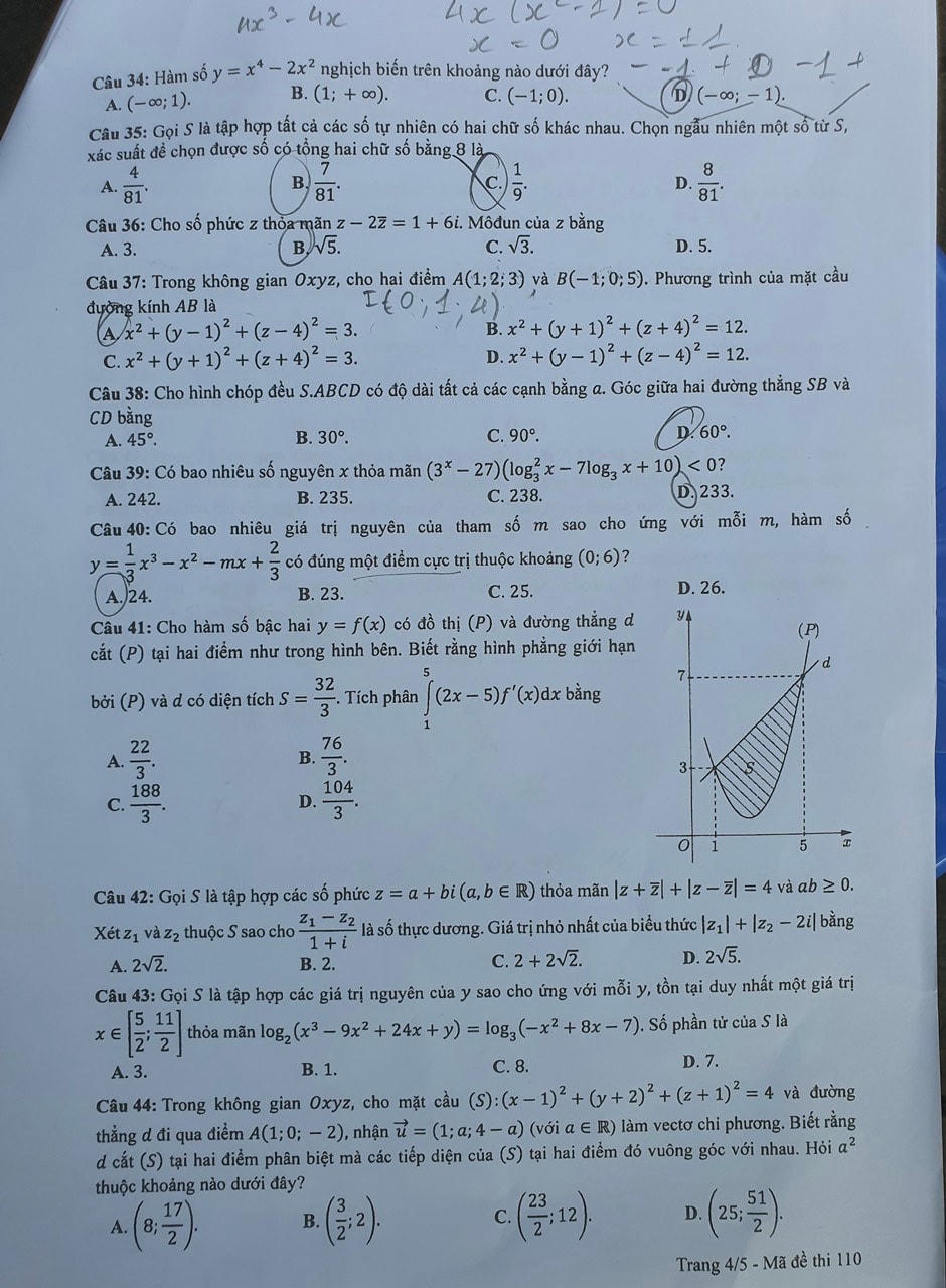 Thí sinh khó đạt điểm 9-10 môn Toán thi tốt nghiệp THPT