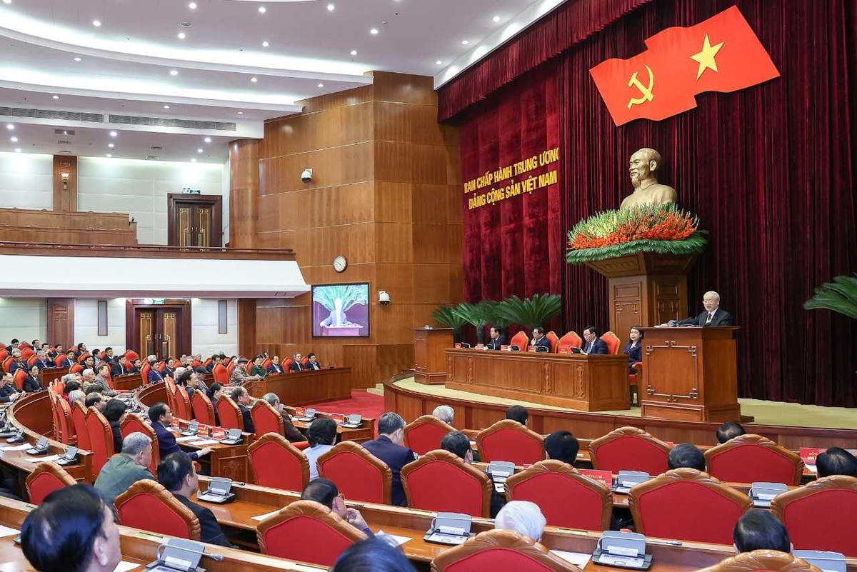 Tổng Bí thư Nguyễn Phú Trọng cho rằng, những kết quả, thành tựu nổi bật đã củng cố và nâng cao niềm tin của Nhân dân đối với Đảng, Nhà nước và chế độ xã hội chủ nghĩa, được Nhân dân và bạn bè quốc tế ghi nhận, đánh giá cao. Ảnh: VGP.