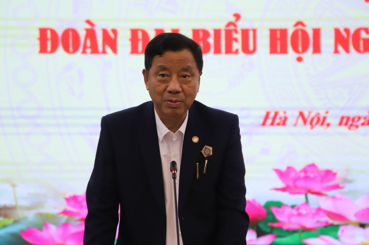 Ông Lương Xuân Hòa, Ủy viên UBTƯ MTTQ Việt Nam, Chủ tịch Hội người Việt Nam tại tỉnh Udon Thani  chia sẻ về niềm vui trở về thăm quê hương