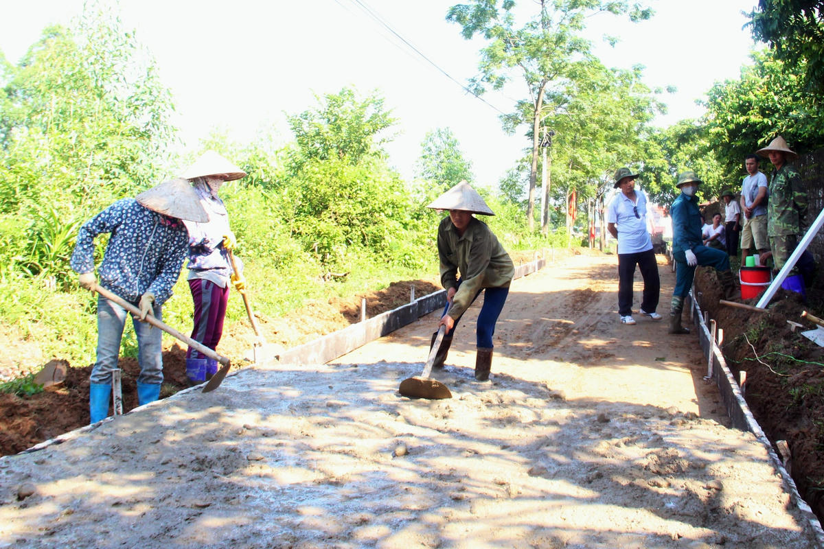 Người dân tỉnh Bắc Giang đã tích cực tham gia các cuộc vận động, phong trào thi đua yêu nước do Mặt trận phát động. Ảnh: BBG.