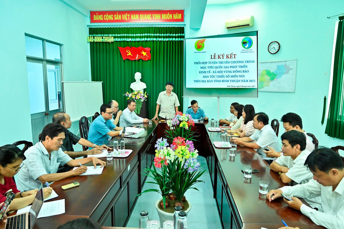 Phối hợp tuyên truyền về vùng đồng bào DTTS và miền núi tỉnh Bình Thuận.