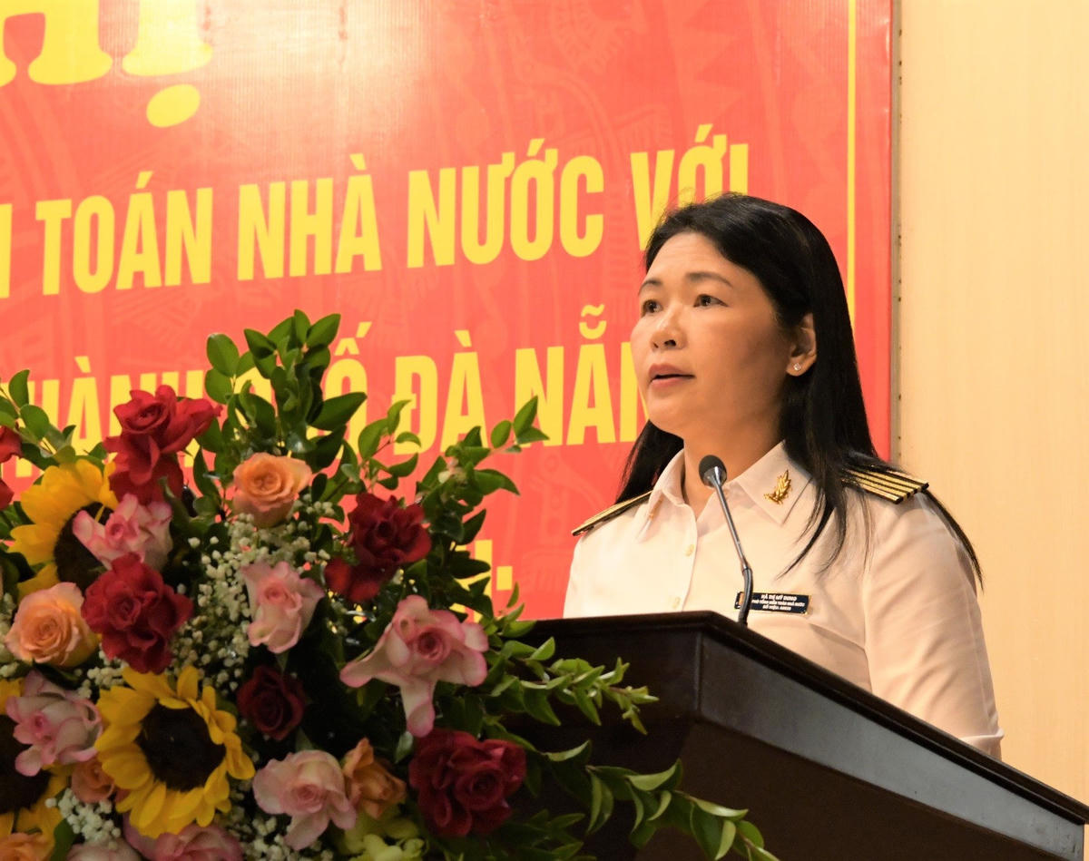 Phó Tổng Kiểm toán Nhà nước Hà Thị Mỹ Dung phát biểu khai mạc hội nghị- Ảnh: Nguyễn Ly