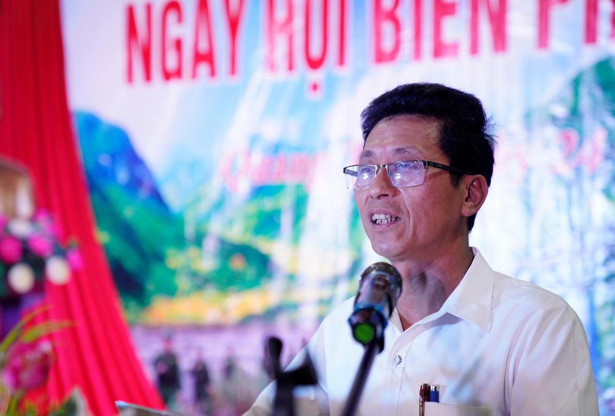 Ông Nguyễn Đình Thi, Chủ tịch MTTQ Việt Nam xã Quang Thọ mong muốn, thường xuyên được hướng dẫn, bồi dưỡng đội ngũ cán bộ thôn, các tổ tự quản về an ninh trật tự và đường biên cột mốc.