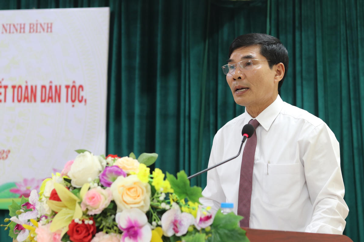 Ông Đỗ Việt Anh, Chủ tịch Ủy ban MTTQ tỉnh Ninh Bình đề nghị các cấp, các ngành, các tổ chức thành viên của Mặt trận tiếp tục nỗ lực để hoàn thành các nhiệm vụ được giao.