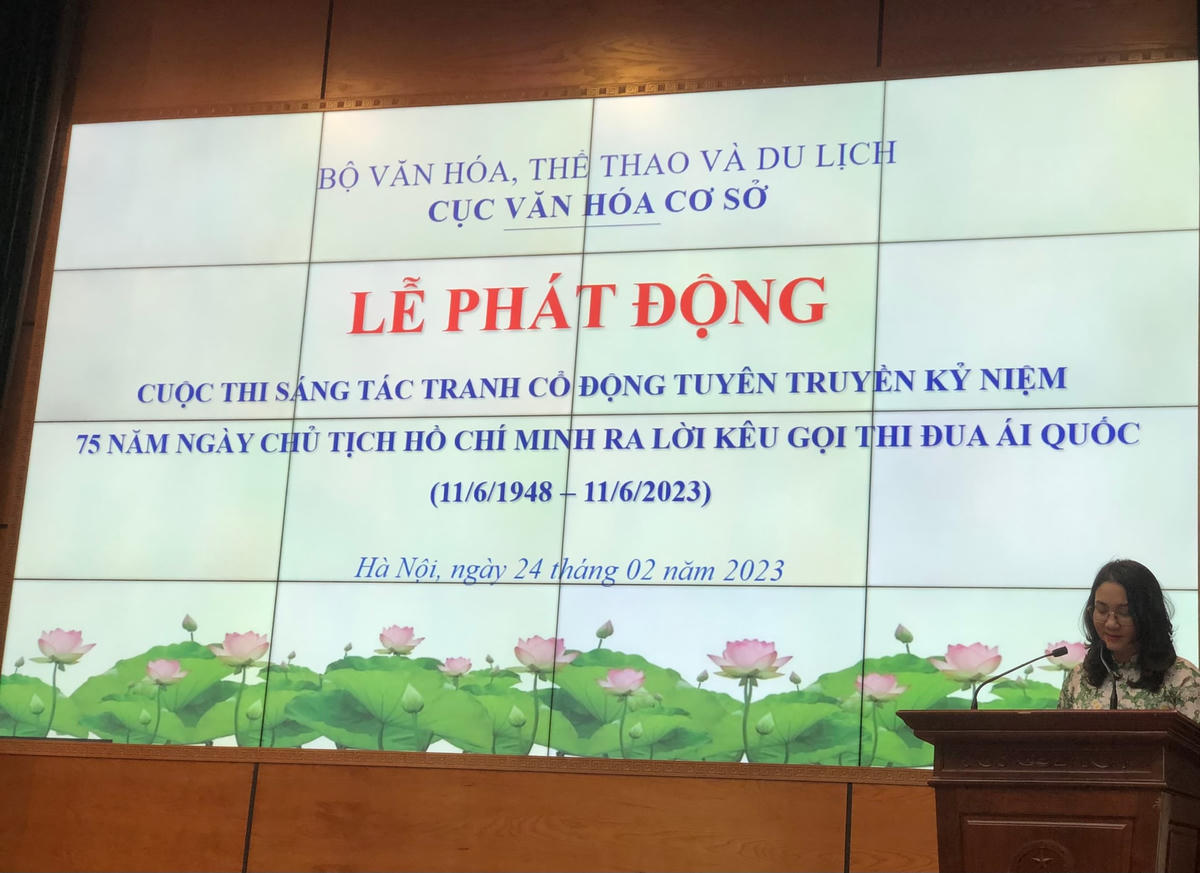 Phát động cuộc thi sáng tác tranh cổ động kỷ niệm 75 năm ngày Chủ tịch Hồ Chí Minh ra Lời kêu gọi thi đua ái quốc.