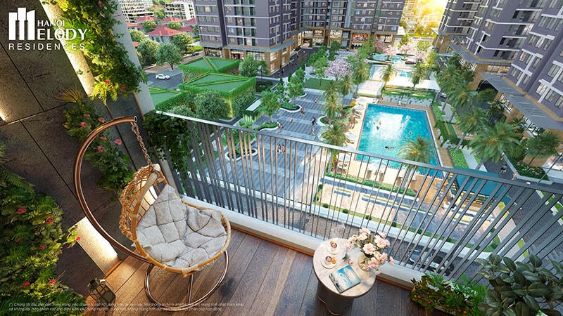 Loạt tiện ích ngay ngưỡng cửa của Hanoi Melody Residences.