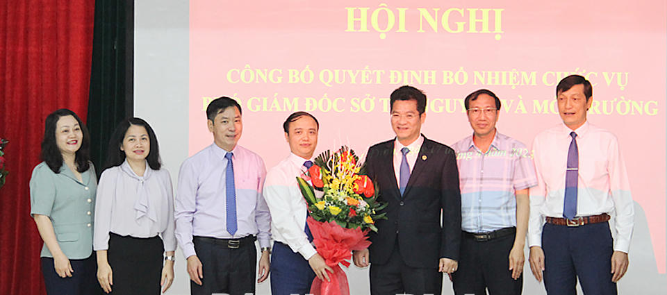 Ngoài Giám đốc, lãnh đạo Sở TN-MT tỉnh Nam Định hiện đã có đủ 3 Phó Giám đốc.