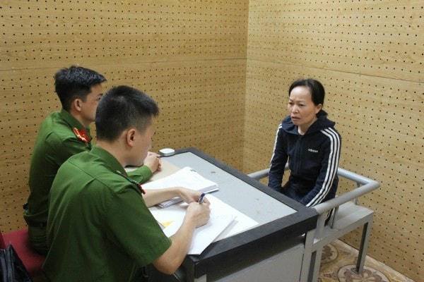 Đối tượng Thi tại cơ quan công an.