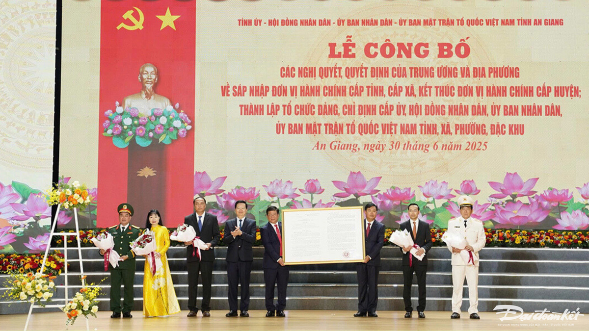 An Giang đón nhận Nghị quyết của Quốc hội về thành lập tỉnh (mới)