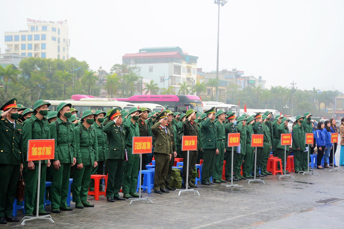Năm 2023, TP Thanh Hóa có 169 tân binh nhập ngũ.