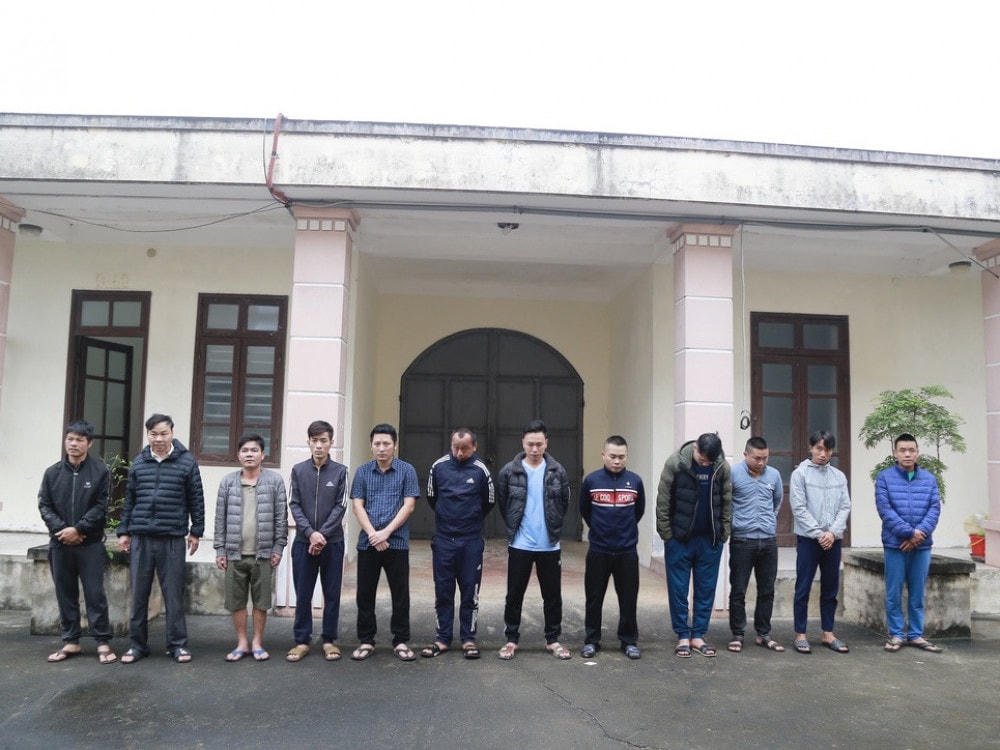 Các đối tượng bị khởi tố.