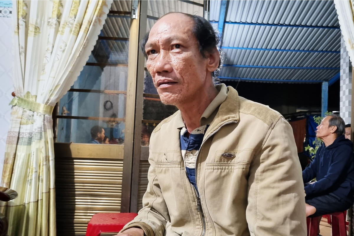 Anh Đinh Văn Minh chia sẻ về sự nguy hiểm của nghề biển.