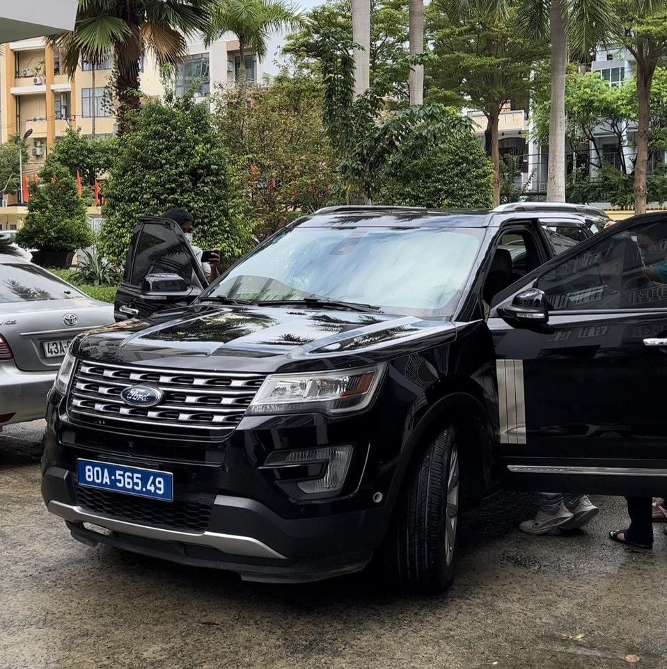 Ô tô mang BKS giả của Lê Thừa Sơn. Ảnh: Công an Đà Nẵng.