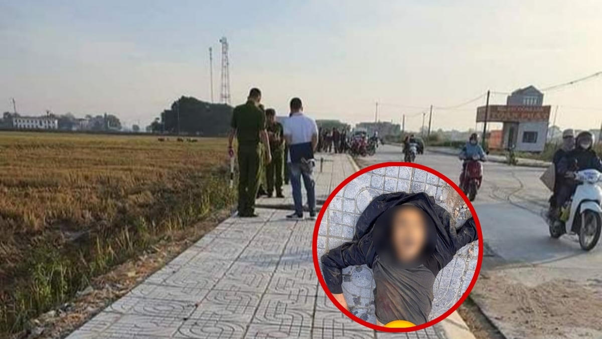 Lực lượng chức năng có mặt tại hiện trường để điều tra về cái chết của nam thanh niên.