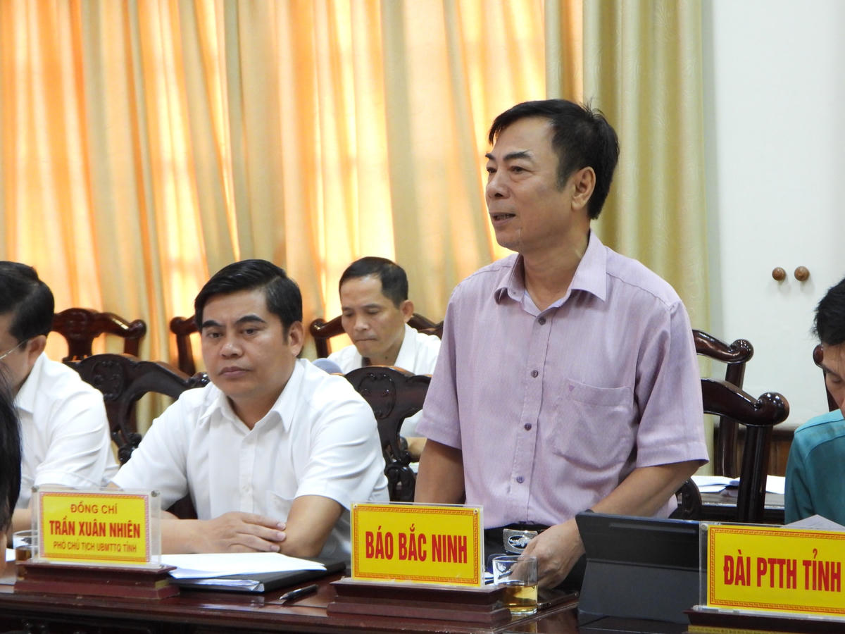 Đại diện Báo Bắc Ninh thảo luận, góp ý vào Kế hoạch triển khai thực hiện Đề án.