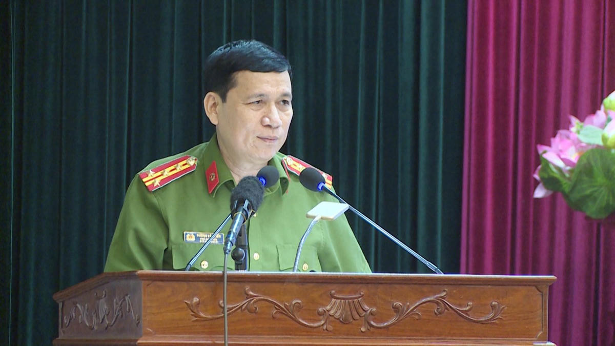 Đại tá Dương Văn Tiến, Phó Giám đốc Công an tỉnh Thanh Hóa yêu cầu các đơn vị cần tiếp tục đấu tranh quyết liệt với tội phạm 'tín dụng đen'.