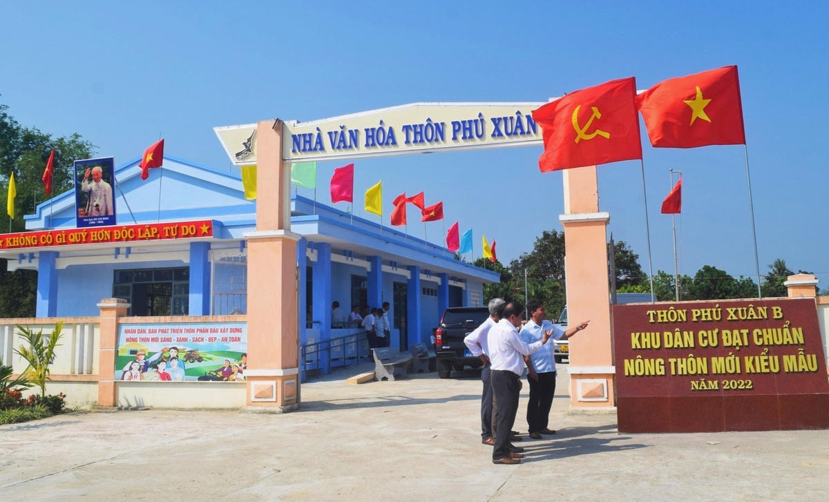 Khu dân cư đạt chuẩn nông thôn mới kiểu mẩu năm 2022 của tỉnh Phú Yên.