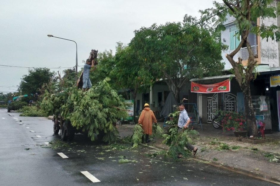Quảng Nam khẩn trương phát tỉa cành cây phòng chống bão số 4.