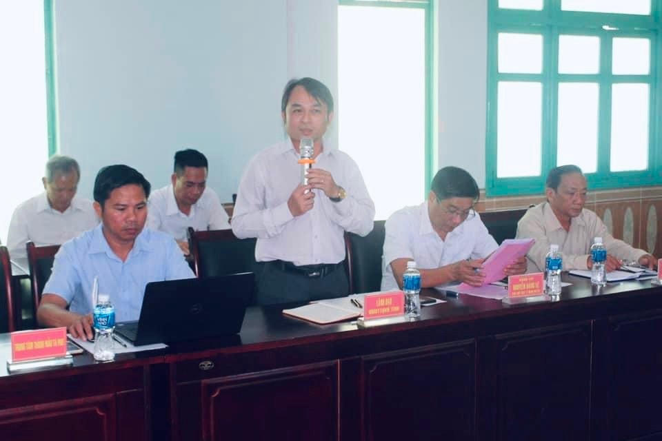 Ông Nguyễn Văn Trí, Phó Chủ tịch Thường trực Uỷ ban MTTQ Việt Nam tỉnh Bình Thuận, Phát biểu tại buổi họp mặt.