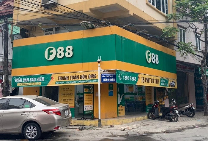 Một điểm kinh doanh của F88 tại TP Thanh Hóa.
