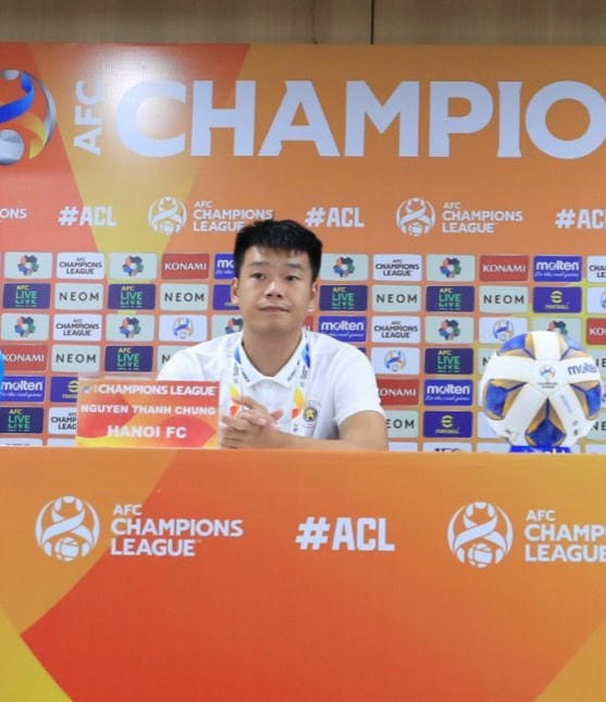 Thành Chung đặt mục tiêu cùng CLB Hà Nội giành điểm trong trận đấu tối nay. Ảnh: VFF.