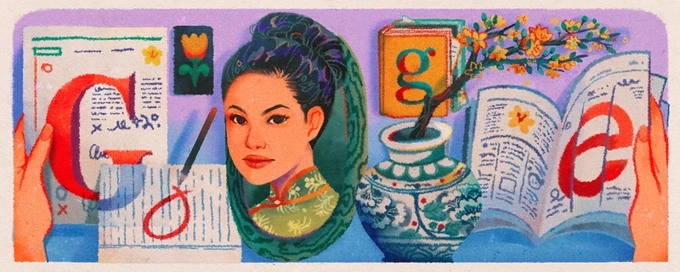 Biểu tượng xuất hiện trên Google Tìm kiếm vào ngày 1/2/2023 đã gây tranh cãi. Ảnh: Google.  