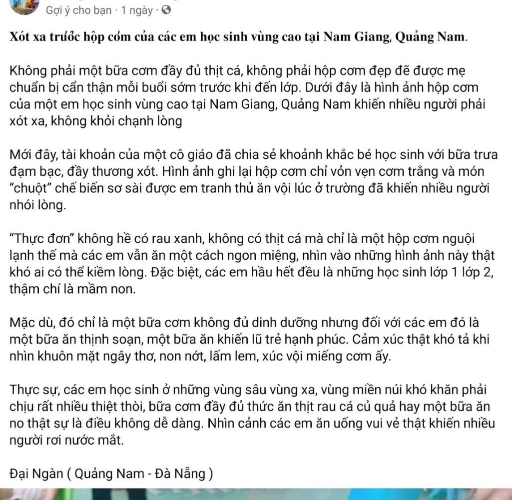 Dòng trạng thái của một chủ tài khoản mạng xã hội. (Ảnh MXH).