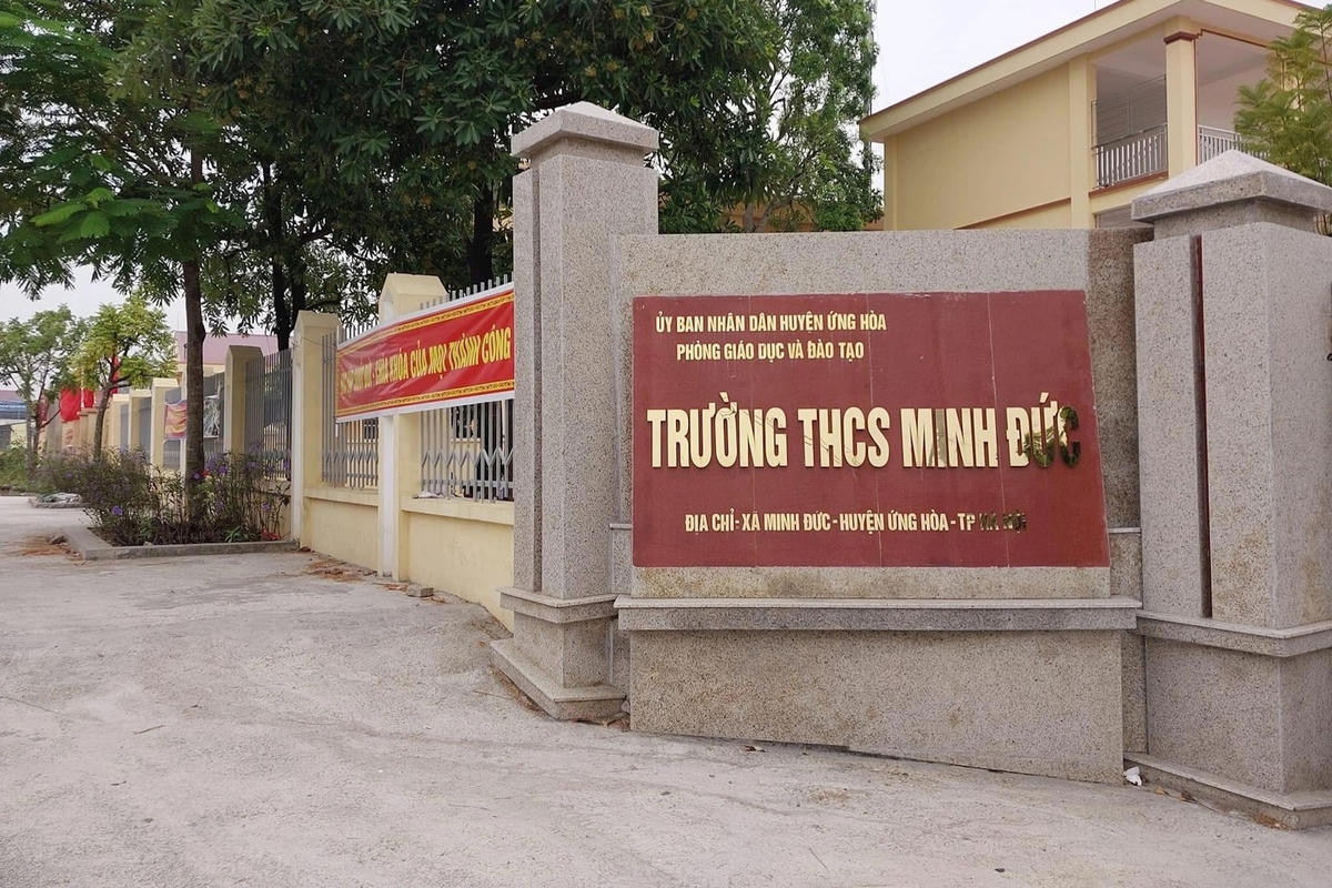 Trường THCS Minh Đức (huyện Ứng Hòa, Hà Nội).