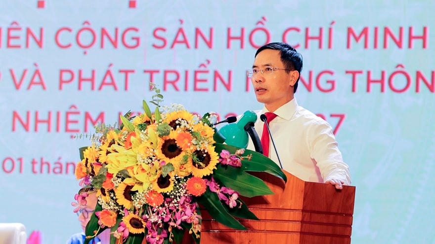 Bí thư Đảng ủy, Chủ tịch HĐTV Agribank Phạm Đức Ấn phát biểu chỉ đạo Đại hội.