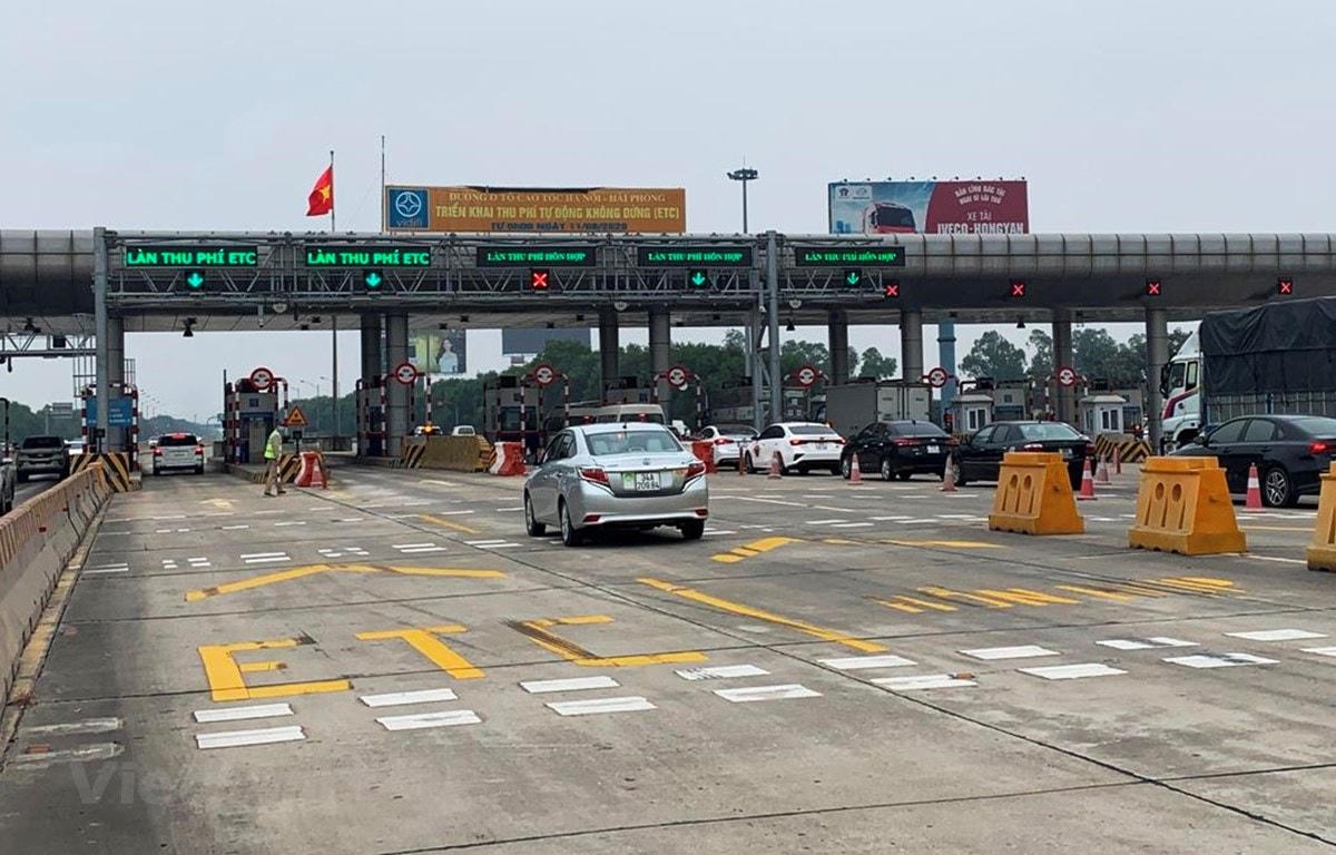 Từ ngày 1/6, tuyến cao tốc Hà Nội - Hải Phòng bắt đầu thí điểm chỉ thu phí tự động không dừng.