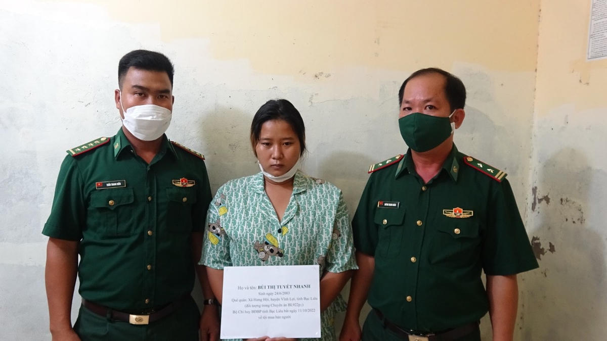 Bộ Chỉ huy BĐBP  tỉnh Bạc Liêu triệt phá thành công đường dây mua bán người.