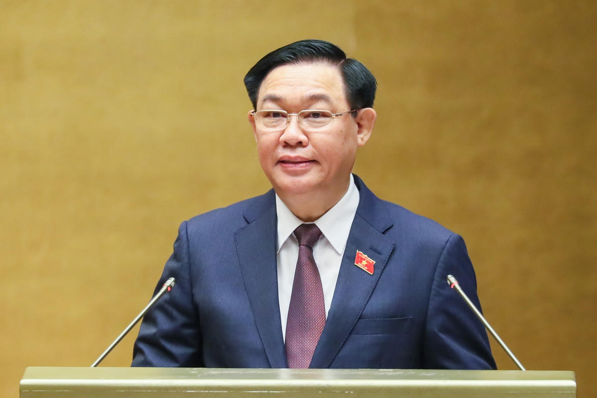 Chủ tịch Quốc hội Vương Đình Huệ. Ảnh: QUANG VINH.
