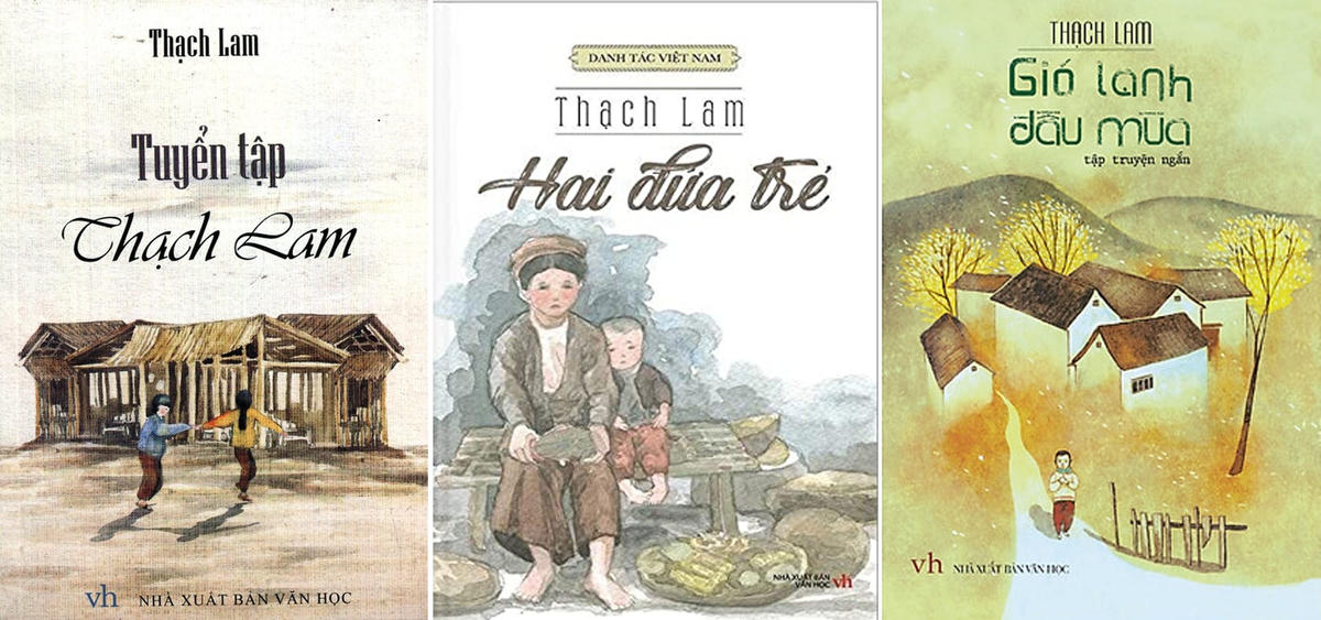 Một số tác phẩm của nhà văn Thạch Lam.