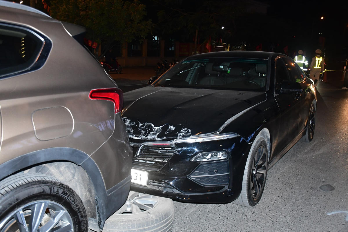 Hiện trường vụ TNGT.