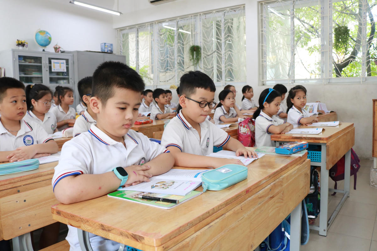 Một giờ học của học sinh Hà Nội.