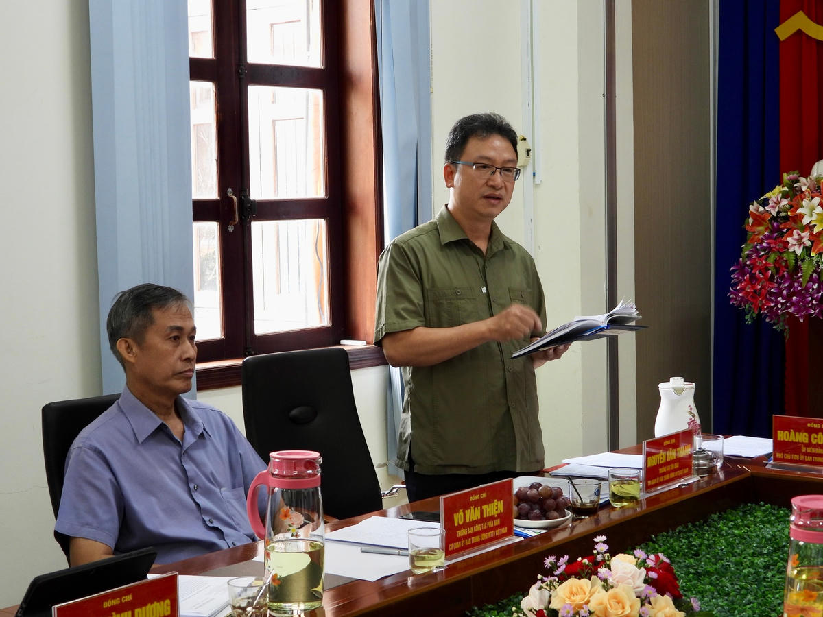 Ông Nguyễn Văn Thanh, Uỷ viên UBTƯ MTTQ Việt Nam, Trưởng ban Tôn giáo UBTƯ MTTQ Việt Nam phát biểu.