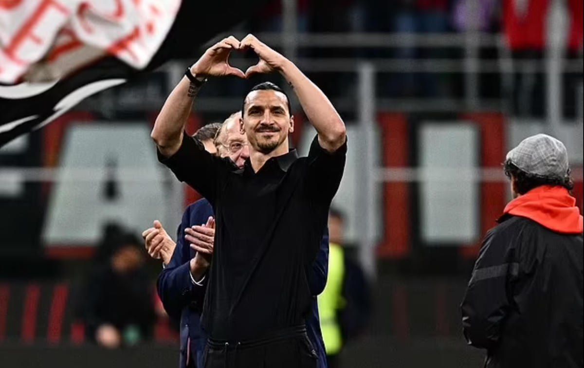 Tiền đạo Thụy Điển quay trở lại AC Milan năm 2020, giúp họ vô địch giải Serie A năm 2022. Ảnh: Getty.
