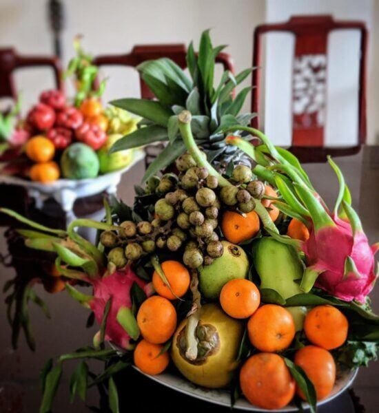 Mâm ngũ quả người miền Nam.