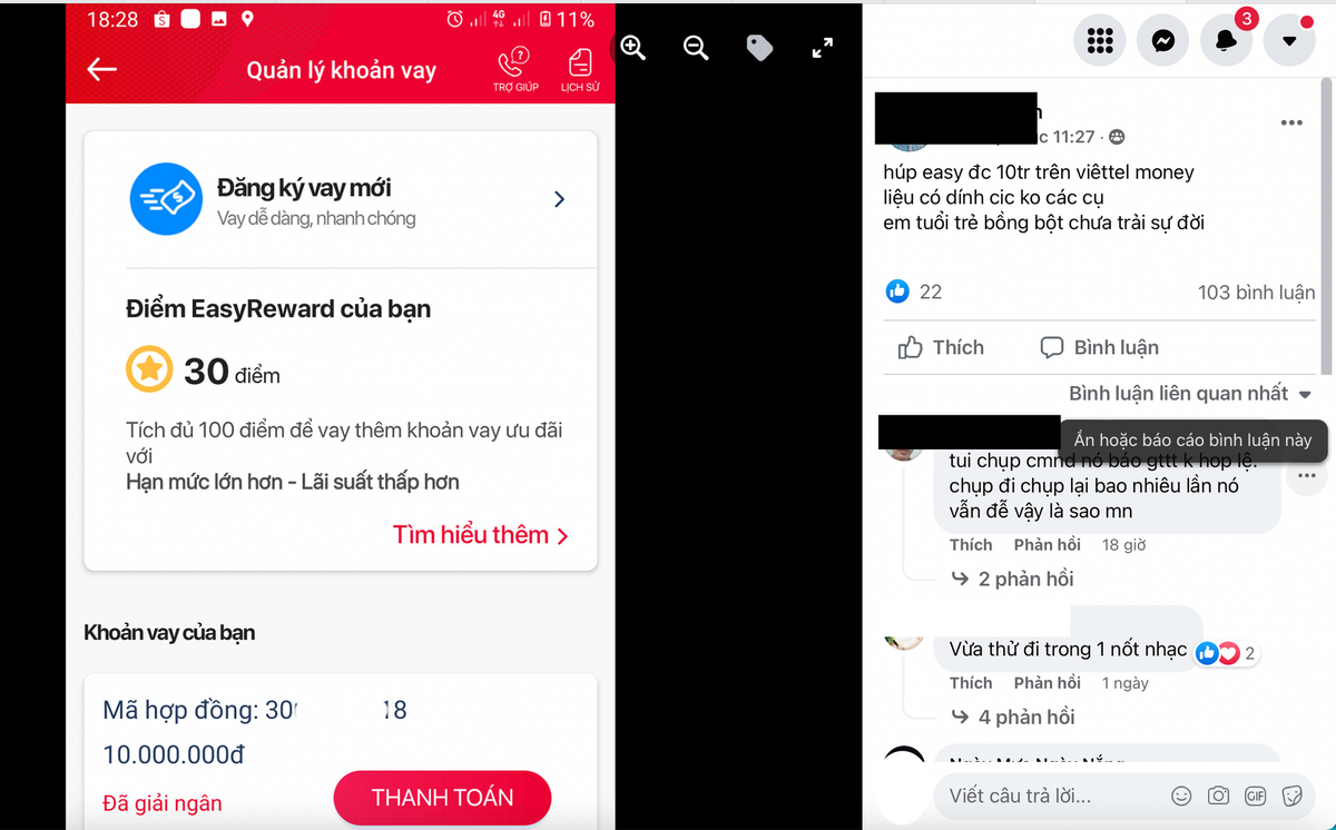 Không ngần ngại chia sẻ "thành quả" bùng app.