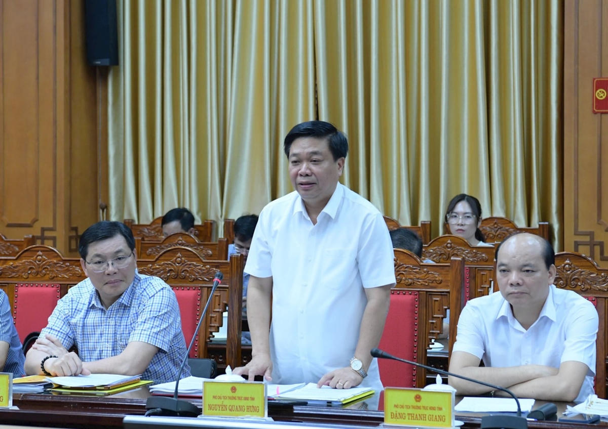 Phó Chủ tịch Thường trực UBND tỉnh Thái Bình Nguyễn Quang Hưng cam kết tạo mọi điều kiện tốt nhất để Đoàn kiểm toán hoàn thành nhiệm vụ. Ảnh: Nguyễn Ly